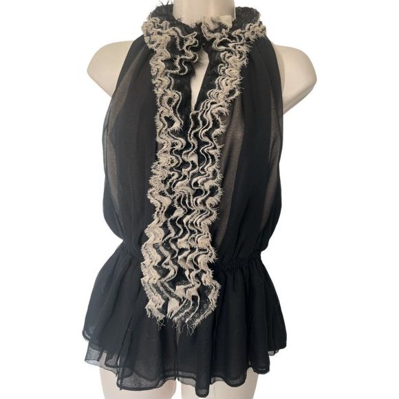Robert Rodriguez Neiman Marcus Sleeveless Blouse women's sz S - Picture 1 of 16